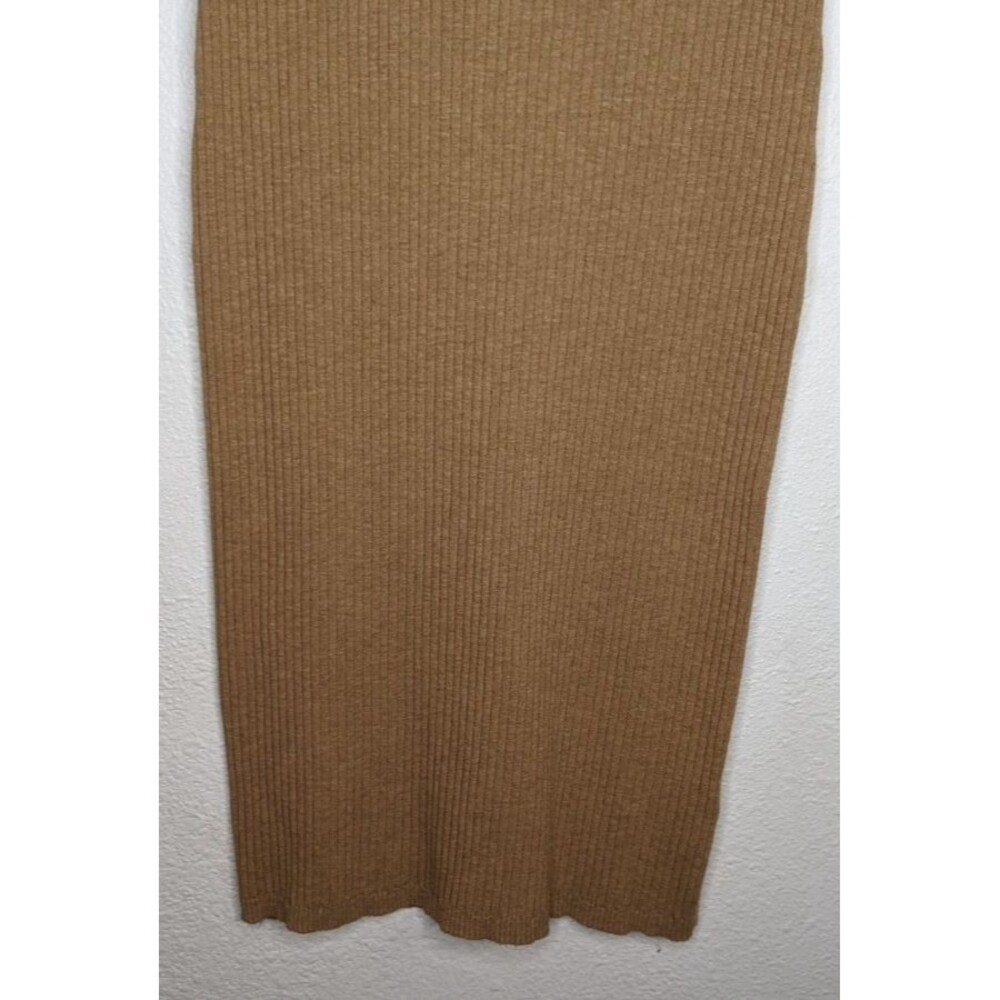 BANANA REPUBLIC Beige Ribbed Camisole Strappy Sleeve Fitted Dress Small  $129 - Picture 5 of 10